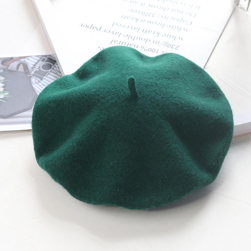 High-Quality Wool Felt Women's Beret – Versatile for Outings & Photos, In Stock