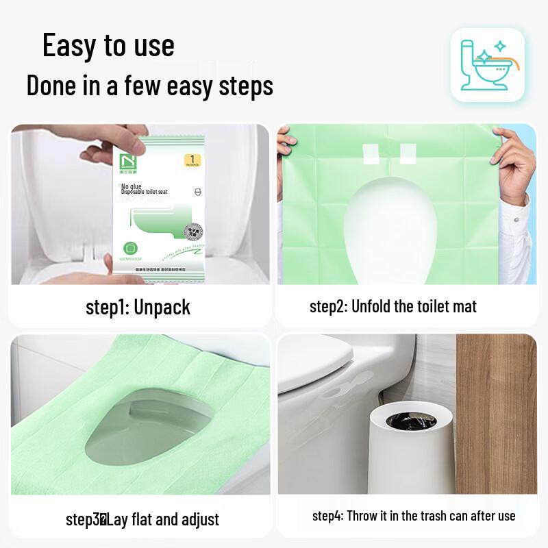 Nuolansendi Disposable Travel Toilet Seat Covers - 10 Pack