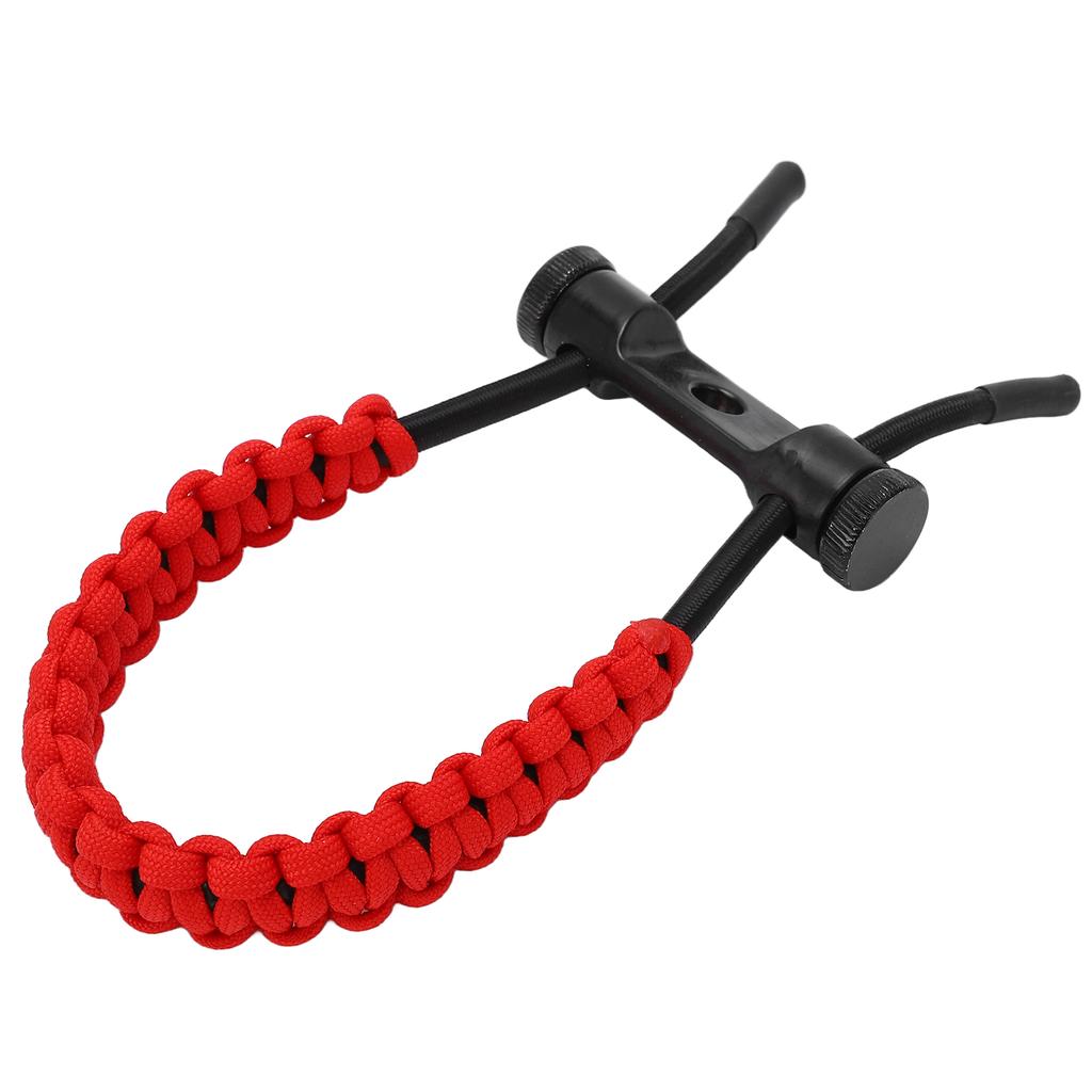 Compound Bow Wrist Sling Wrist Strap Braided Cord Rope Adjustable for Training ExercisingRed