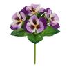 Realistic Silk Pansy Orchid Bouquet for Bridal Shower Decor Office Space Styling and Professional Photography Props