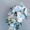Artificial Rose Bouquets, Bride and Bridesmaid Holding Bouquets for Birthday Wedding Centerpiece Decorations