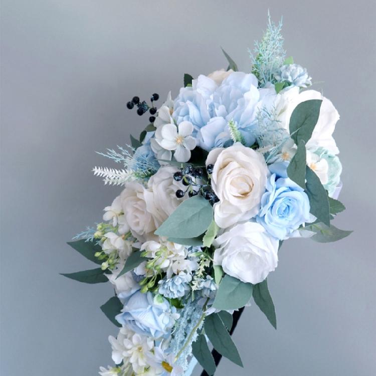 Artificial Rose Bouquets, Bride and Bridesmaid Holding Bouquets for Birthday Wedding Centerpiece Decorations