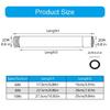Bathroom Shower Pipe Extension Stainless Steels Shower Extension Round Tube Shower Head Faucet Accessories Enduring