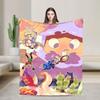 Dungeon Meshi Blanket Delicious In Dungeon Camping Flannel Bedding Throws For Outdoor Soft Warm Custom Quality Bedspread Gift