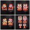 Horse Year Window Door Stickers Spring Festival Fu Wall Stickers Chinese New Year 3D Horse Mascot Decorative Door Couplet