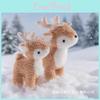 Peluche de Reno Muñeco de Peluche con Tejido Suave para Decoraciones y Regalos de Navidad
