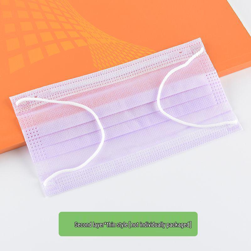 Ultra-dünne atmungsaktive Einwegmasken: Ein- oder dreilagig, Unisex, Einzeln verpackt, Erhältlich in Weiß oder Schwarz