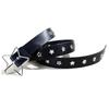 Creative Star Eye Rivet Belt Goth Style Pin Buckle Man/Woman Fashion Casual Punk Style Pu Leather Waistband For Jeans Y2K Belt