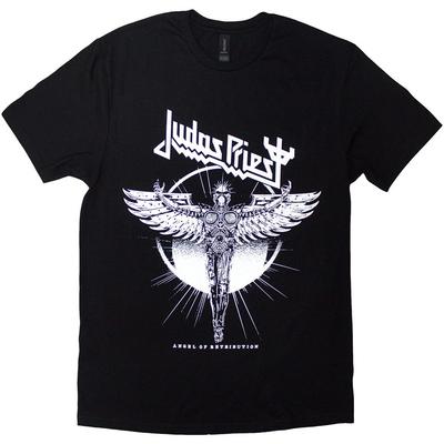 Judas Priest Angel Of Retribution Angel Rising Camiseta Negra Nueva