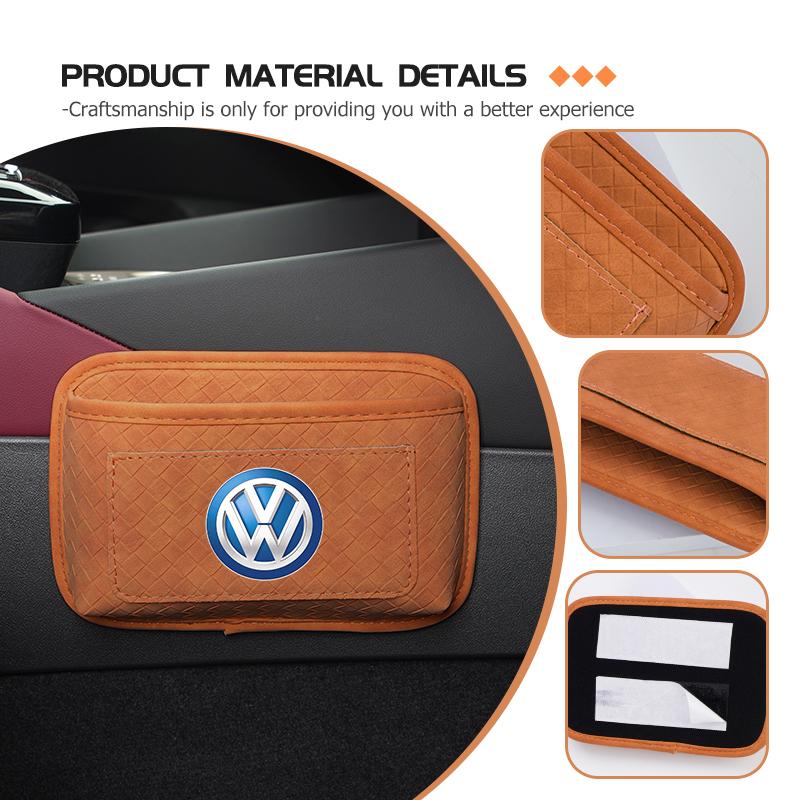 Car Sticker Hub Caps Car Side Door Storage Box Stowing Tidying Hanging Holder For Volkswagen VW Golf 4 5 6 7 Polo Jetta Sagitar fshm03 knuz4