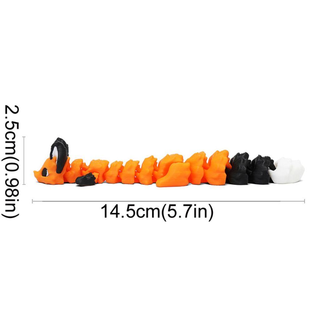 Movable 3D Printed Animal Model Toy Joint Swing Mini Leopard Cat Toy  Desktop Ornament