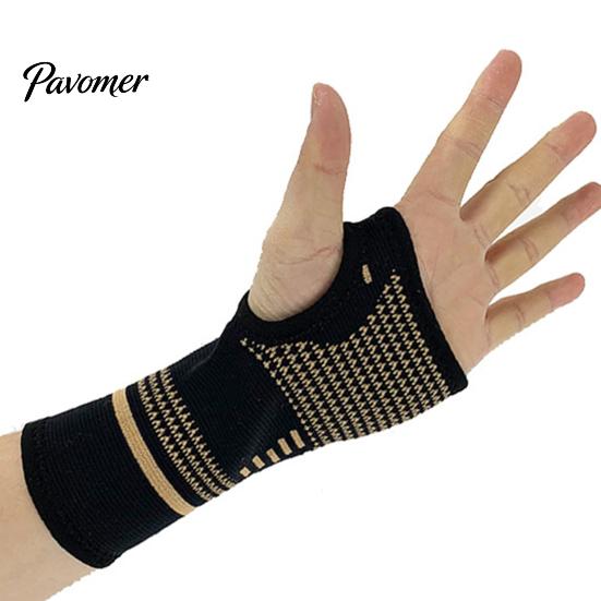 Copper Compression Wrist Brace Support Reduce Inflammation Durable Sleeve Pain Breathable Arthritis for Men Women Nighttime
