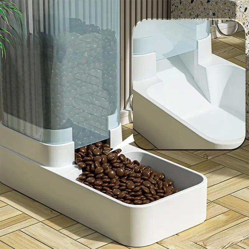 A2 Automatic Dog Feeder/Water Dispenser Plastic Gravity Dog Food And Water Dispenser Set 5