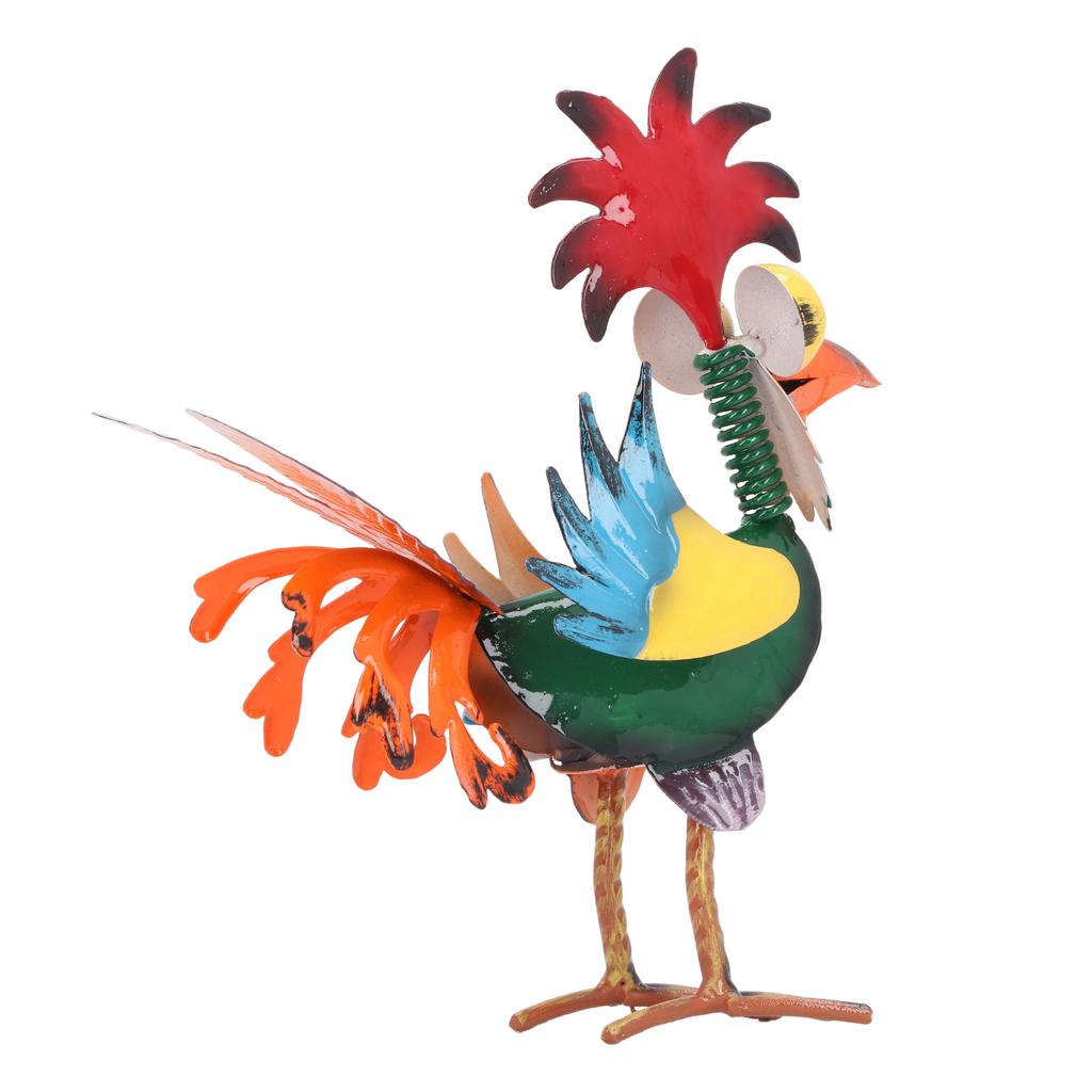 Figurky soch kohouta Ornament Kovová modelka s displejem kohouta pro venkovní dekoraci