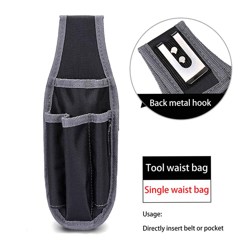 Multifunctional Tool Waist Bag Electrician Pocket Storage Bag Portable Tool Bag Screwdriver Kit Holder Maintenance Tool Pouch