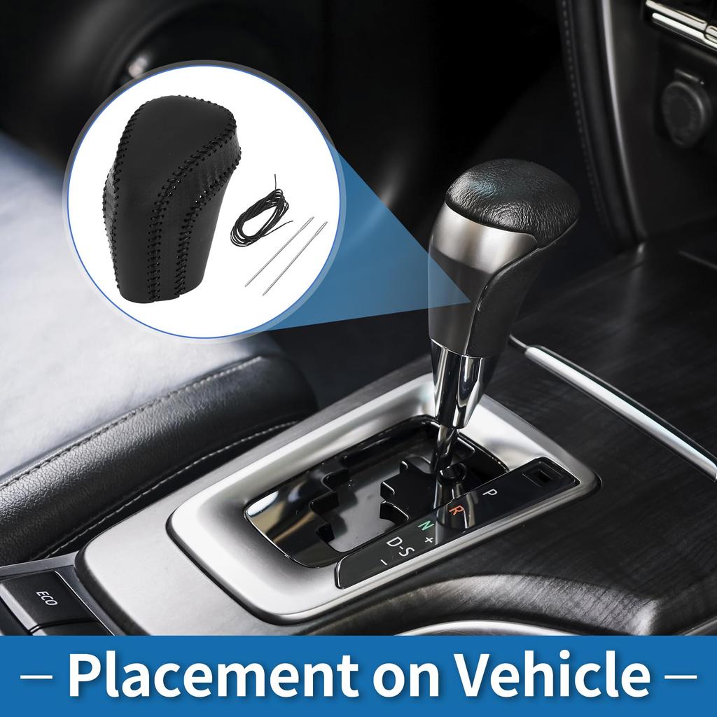 A ABSOPRO Gear Shift Knob Cover for Toyota Camry Microfiber Waterproof 2018-2024, 1pc, Leather, Anti-Slip, Dustproof,