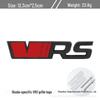 Compatible avec Volkswagen Skoda Octavia/Fabia RS: Logo VRS de calandre/aile/métal arrière et autocollant de carrosserie