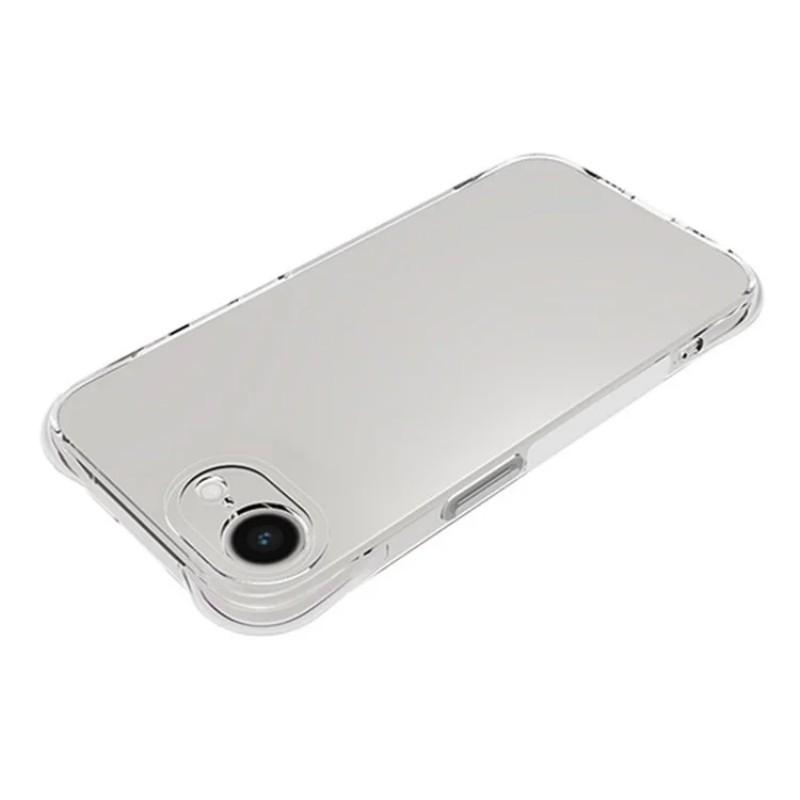 For iPhone 16e Clear TPU Case WANLONFENG TM Series 2.0mm Phone Back Cover