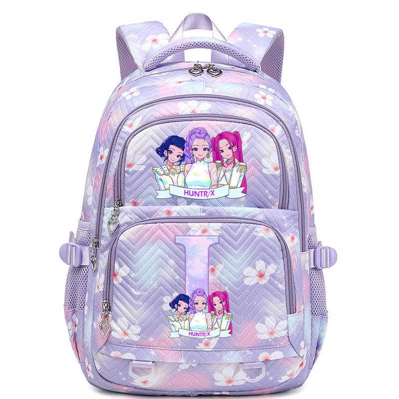 Kpop Anime Aufdruck 26 Buchstaben Rucksack Große Kapazität Mittelschüler Lässige Schultasche