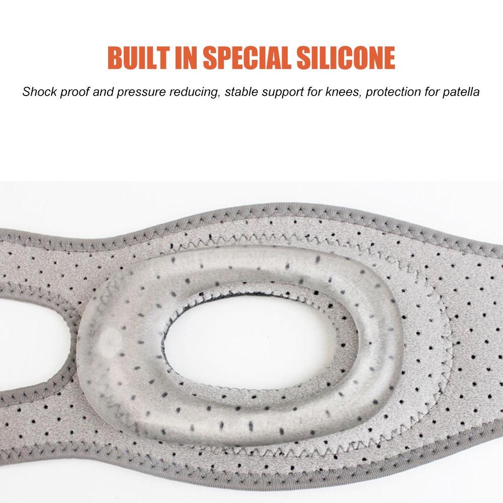 1 szt. Ortezy na kolano rzepki na ból kolana, Podwójne paski wspierające ścięgno rzepki z podkładką żelową na zapalenie stawów, zapalenie ścięgien, uszkodzenie łąkotki