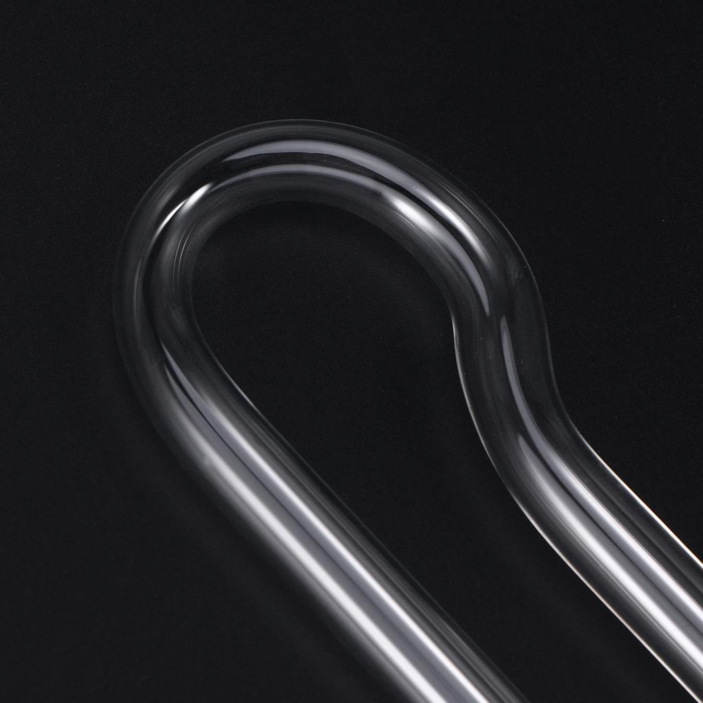 R Shaped Glass Water Inlet Outlet Tube for Aquarium Fish Tank 13Cm Hydrodynamic Design Stable Flow Oxygenation Corrosion