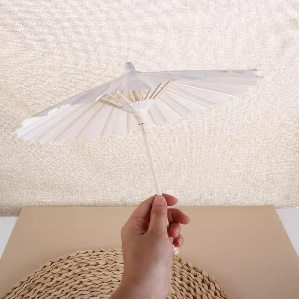Kids Painting Paper Umbrella DIY Blank Paper Umbrella Handmade Paper Umbrella  Wedding Decoration