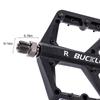 BUCKLOS Pedale DU-Lager Fahrradpedal Plattform Ultraleicht Nylon Rennrad Mountainbike Pedal Rutschfest MTB Flachpedale Fahrradteil