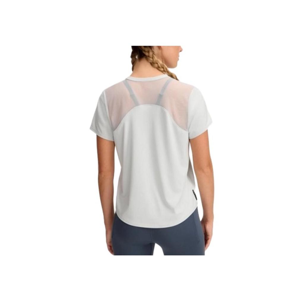 Under Armour Vanish Elite Rush Jednolity Kolor Casualowy Prosty Oddychający T-shirt z Krótkim Rękawem Damskie Topy Wodorowy Zielony 1389868-377