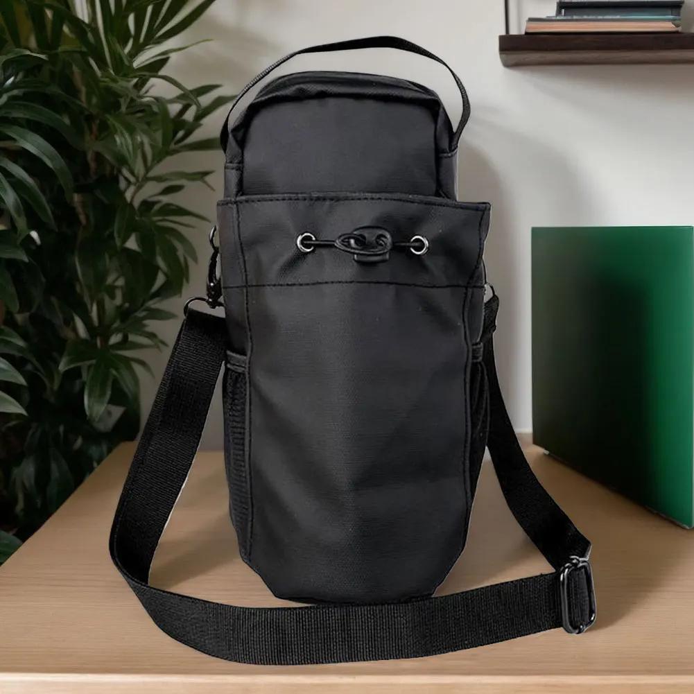 Sports Water Bottle Bag Magnetic Sling Bag Crossbody Water Bottle Pouch Phone Holder Water Bottle Carrier Bag for Men Women