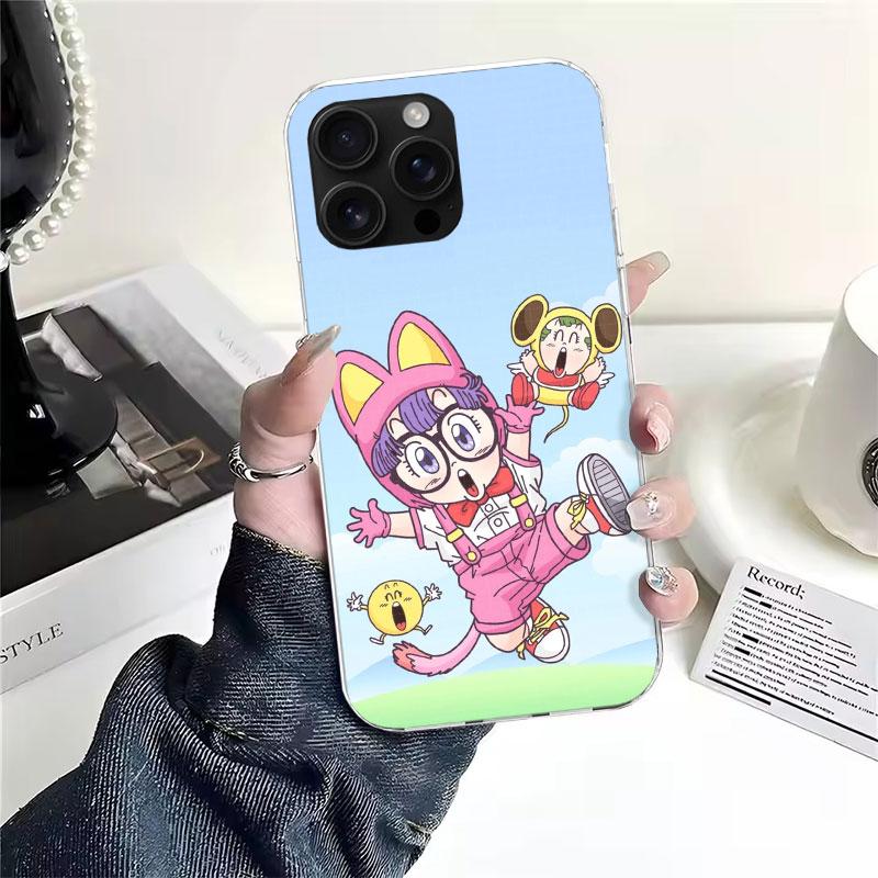 Arale Dr Slump For iPhone 17 Air 16 15 14 Plus 13 Mini 12 11 Pro Max Phone Case 16E 7 Print 8 SE Fundas Cover Soft Coque 16 15 1