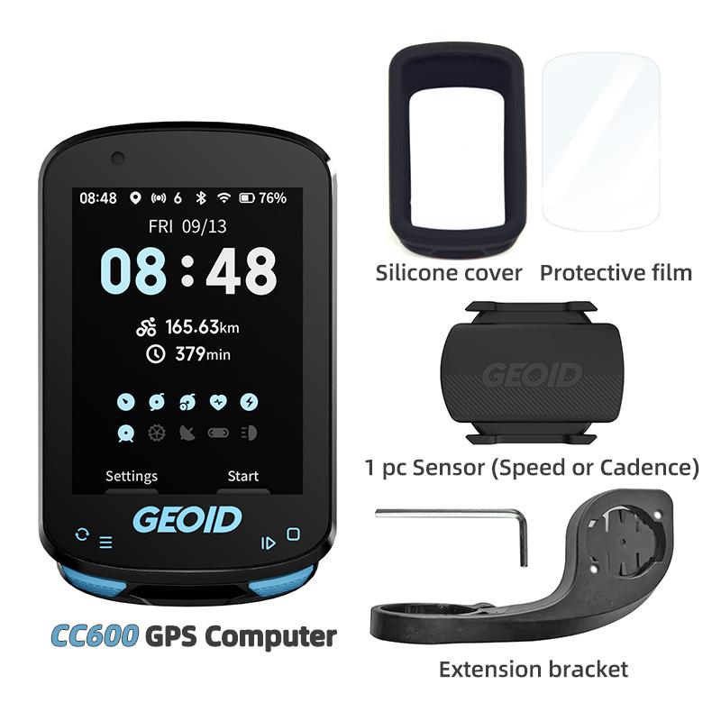 GEOID CC600 Navigazione Percorso GPS per Bicicletta Computer 11 Lingue Ciclocomputer Wireless WIFI Automatico ANT+ Odometro