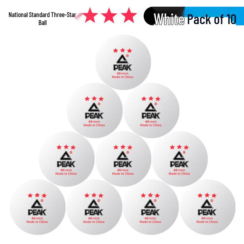 

PEAK 3-Star Pro Table Tennis Balls (10-Pack)