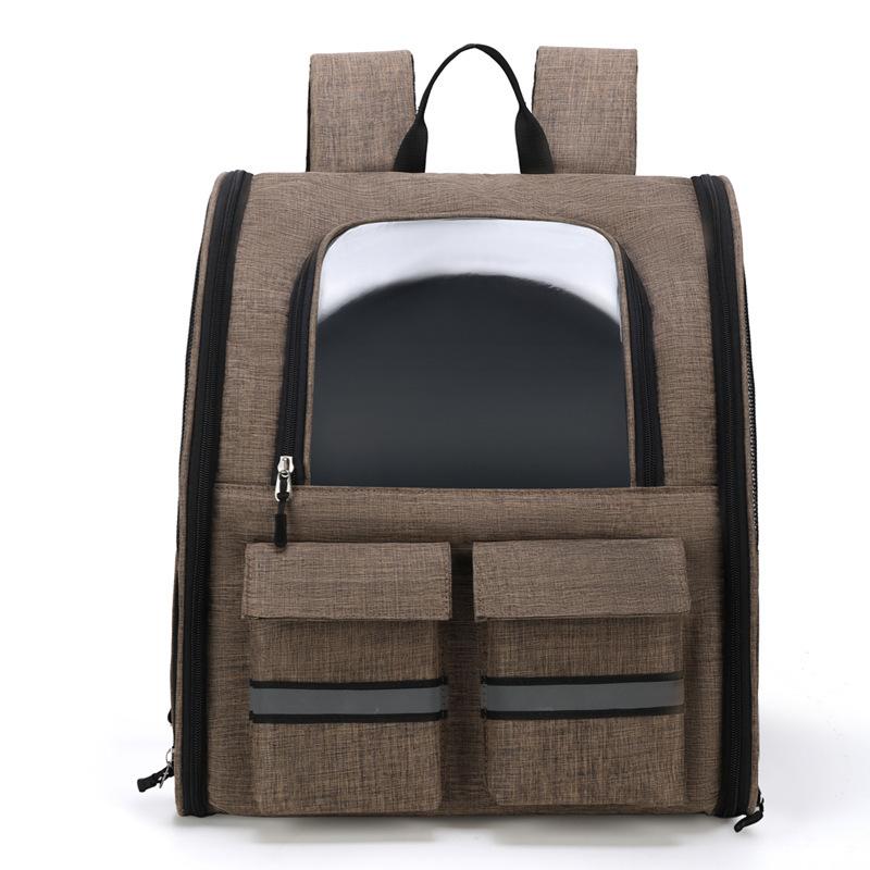

Cat Bag Trolley Case, Outgoing Bag, Pet Trolley Case, Cat Backpack, Panorama Breathable Foldable Backpack, Pet Supplies хаки