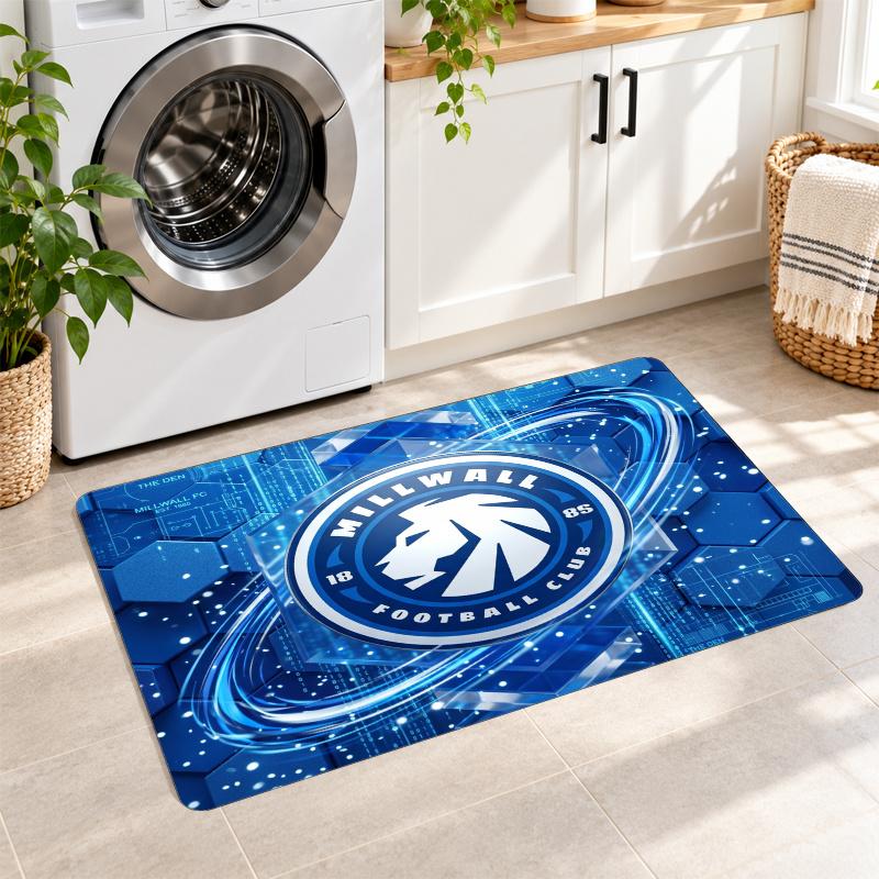 Flannel Kitchen Mat Millwall Football Soft Area Rug Non Slip Floor Carpet Home Decoration
