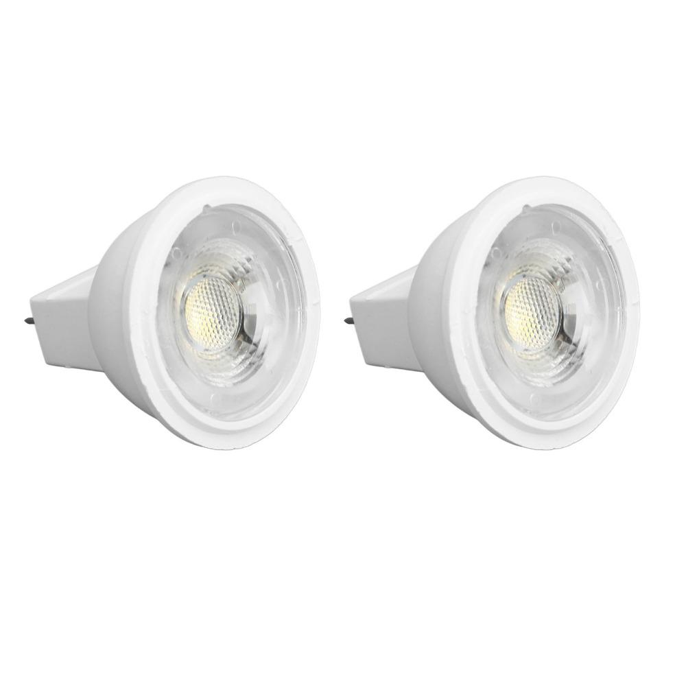2PCS Bi-Pin Base GU4 Spotlight Bulbs 110V LED Light Bulb Durable MR11 Landscape Bulbs  Kitchen