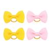 Puppy Dog Hair Bows with Rubber Bands Handmade Small Bowknot Dog Hair Accessories Pet Grooming Supplies