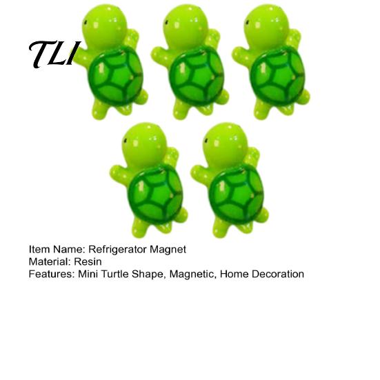 Magnetic Memo Holders 5Pcs Mini Resin Turtle Refrigerator Magnet, Colorful Tortoise Fridge Decorative Magnets Home Office Kitchen Locker Accessories