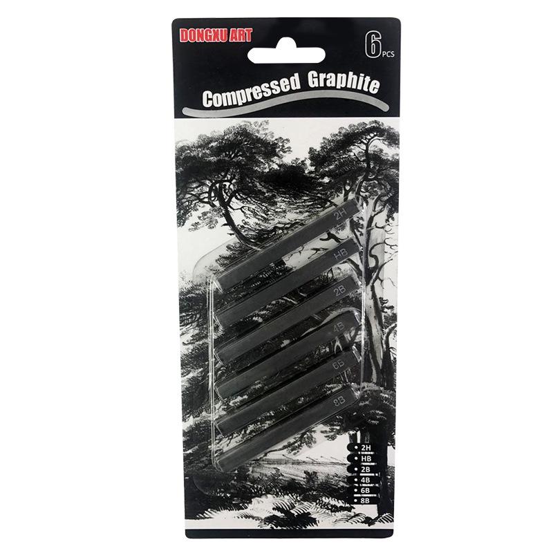 6-Piece Carbon & Charcoal Pencil Set for Sketching - Multiple Styles Available