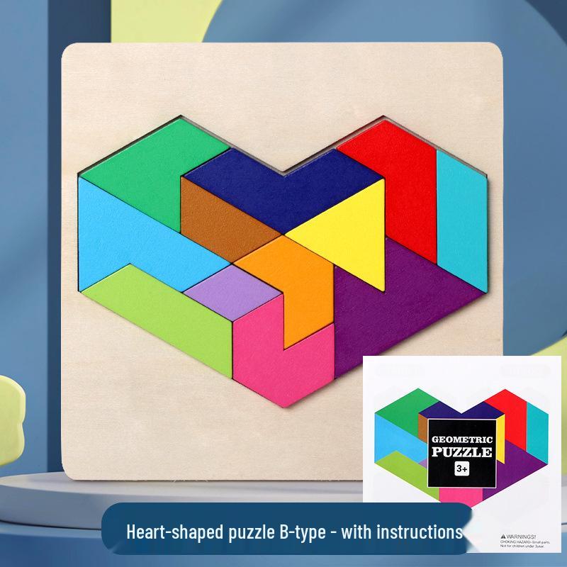 Montessori Pädagogische Geometrische Form Puzzles für Kleinkinder