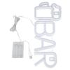 LED Neon Sign BAR Shape Design USB Or Battery Powered High Safety Widely Used Bar Neon Light for Bedroom Party Backyard