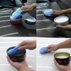 1/2/3Pcs 5-inch Round Car Waxing Polish Sponges Microfiber Wax Applicator Pad with Finger Pocket Polish Pads Car Cleaning Tools