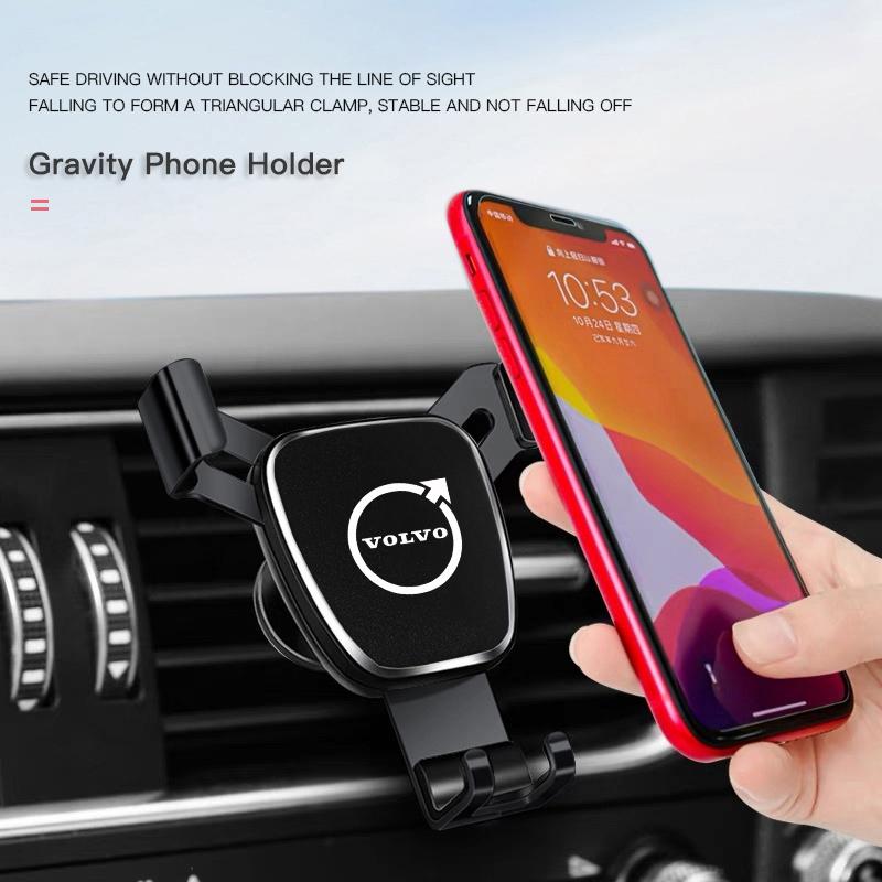 Car Phone Holder Auto Air-outlet Phone Fixed Bracket For Volvo Xc60 Xc90 V40 V60 S60 XC40 V50 V90 S80 C40 V70 XC70 C30 EX90 C70