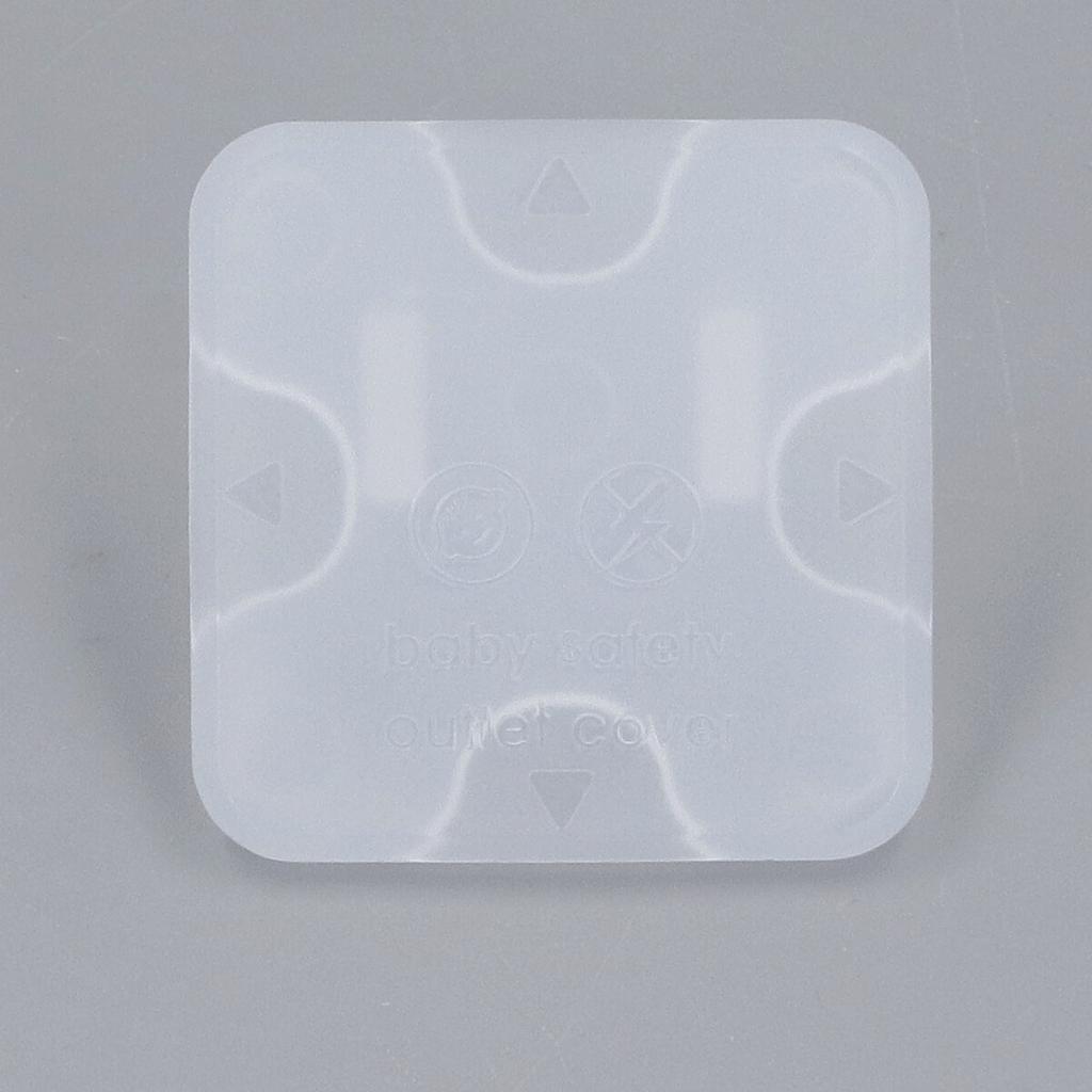 50pcs 2 Prong Child Safety Socket Cover  Security Electrical Protector Safety Cap Transparent