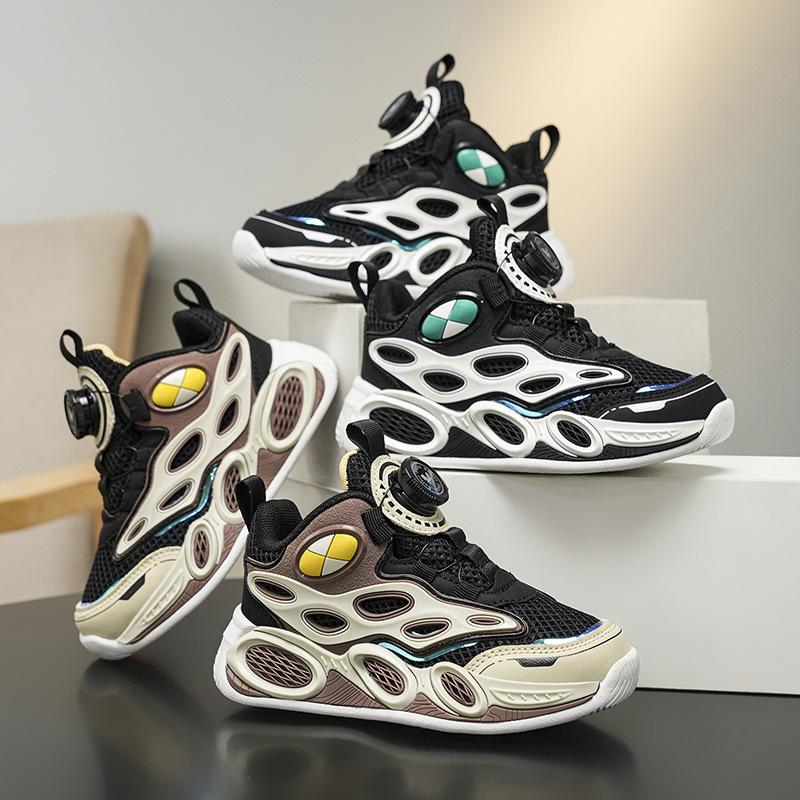 Boys' sports shoes Boys' shoes 2025 new running mesh basketball shoes breathable medium and large children's boys non-slip