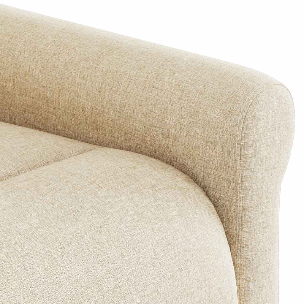 Massage Recliner with Rising Aid Cream Fabric