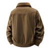 2025 Men's Velvet Jacket: Wear-Resistant, Warm, Detachable Fur Collar, Cotton Coat