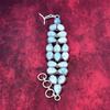 Larimar 925 Solid Sterling Silver Bracelet with Adjustable Chain, Handmade Gemstone Jewelry Bracelet For Memorial Day