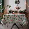 Tablecloth Green Leaf Sketch Dining Table Cloth American Fabric Rectangle