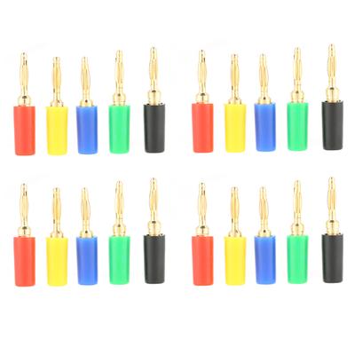 20 Teile/satz 2mm Gemischte Farben Bananenstecker Jack Test Sonden Anschluss Für Verstärker