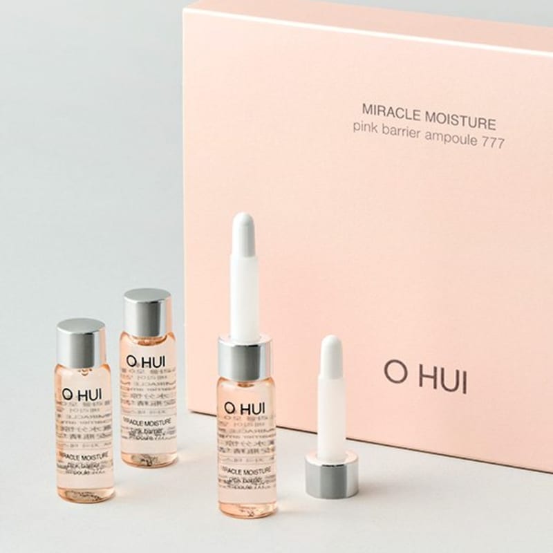 [Ohui] Miracle Moisture Pink Barrier Ampoule 777 (7ml*7ea)